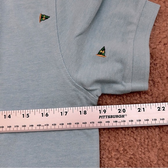 Polo Custom Fit Nautical Print Embroidered Short Sleeve Polo - Picture 6 of 7